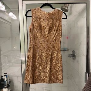 gold mini dress